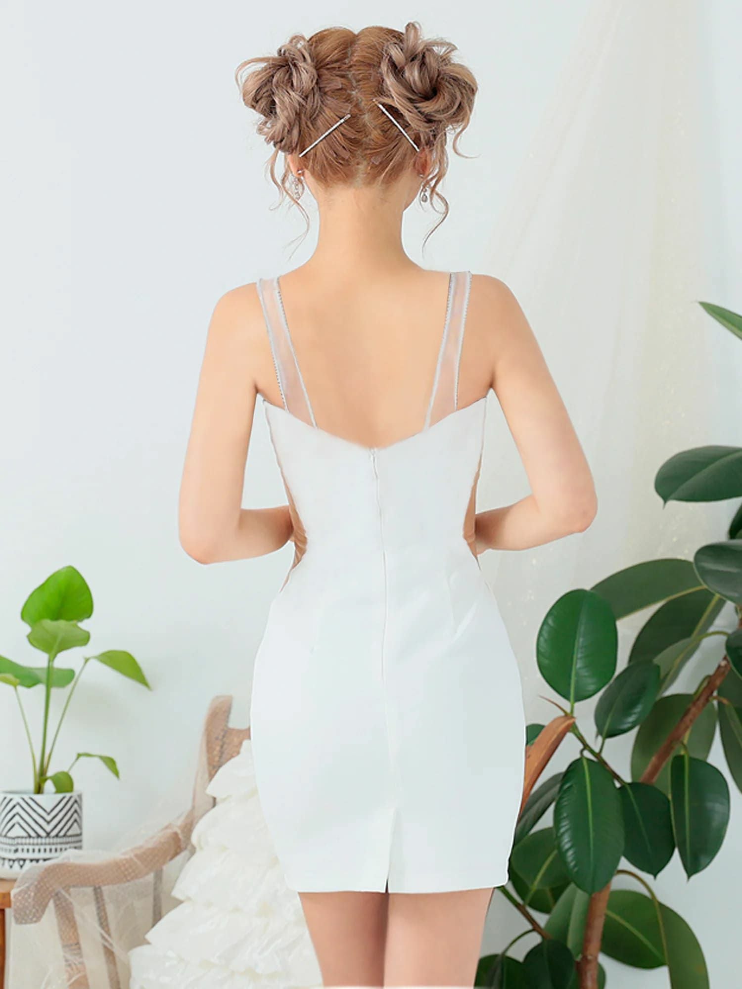 SALE【Angel R/エンジェルアール】ビジュー くびれ透け デコルテクロス