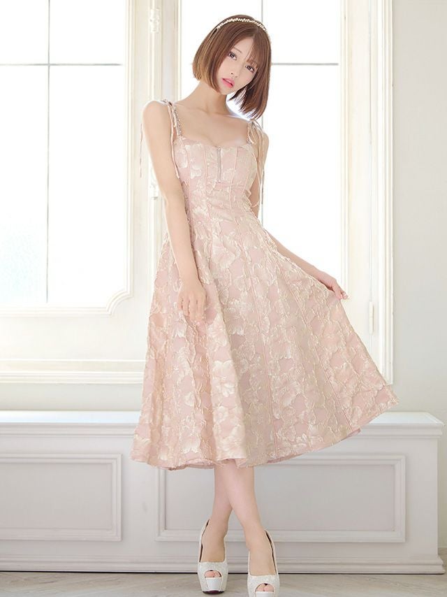 DEA.by ROBE de FLEURS/ディア】花柄ジャガード パイピング ショルダー