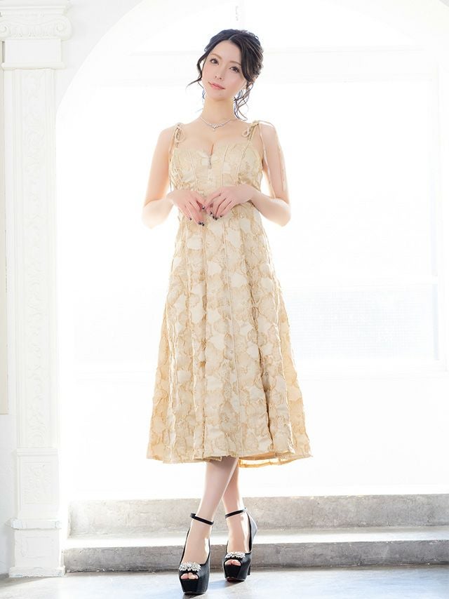 DEA.by ROBE de FLEURS/ディア】花柄ジャガード パイピング ショルダー