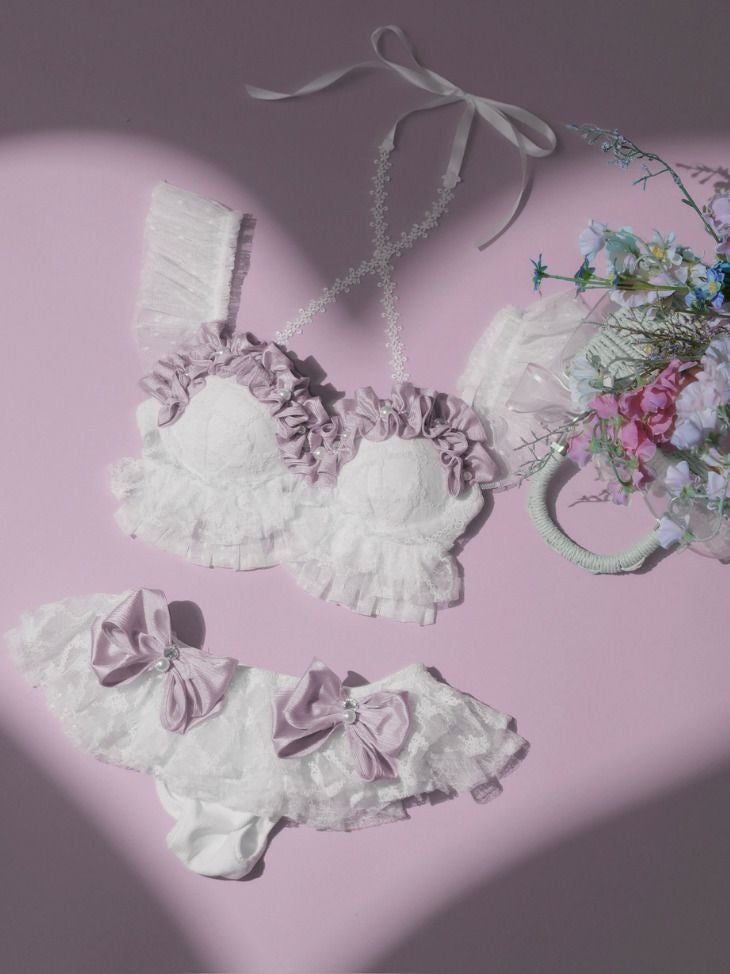 水着】【Deco Lingerie/デコランジェリー】フラワー ガーリー フリル