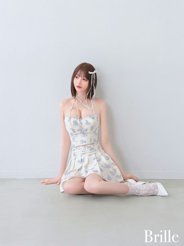 Brille/ブリエ】セットアップ 花柄ジャガード ハートカット