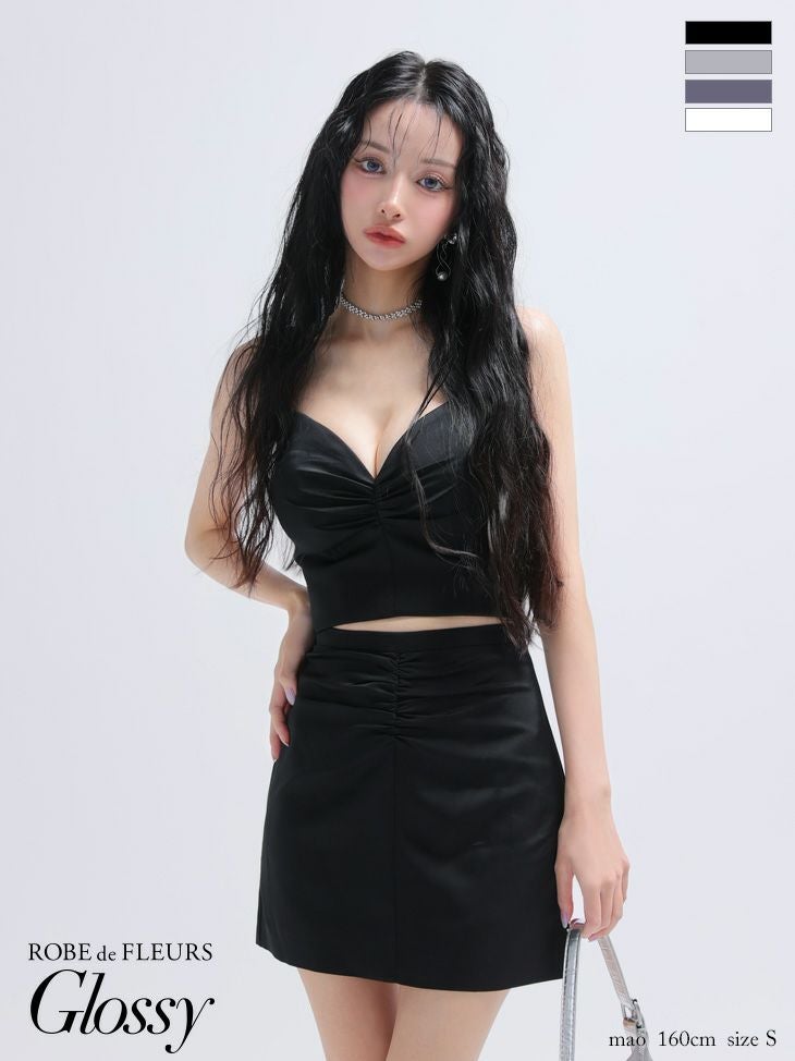 Glossy by ROBE de FLEURS/グロッシー】キャミソール セットアップ