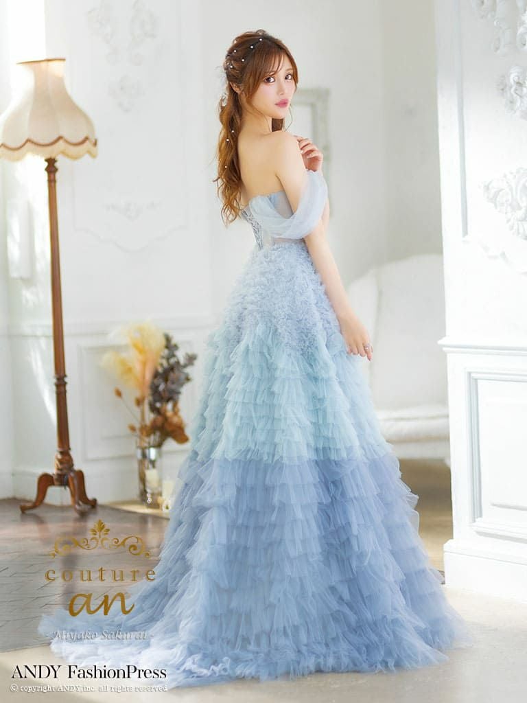 couture an/クチュール アン】オフショルダー シフォン フリル