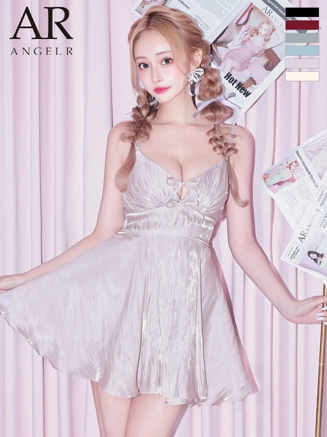 AR ANGELR ピンク M ナイトドレス 高級キャバドレス通販サイト Angel R エンジェルアール キャバ