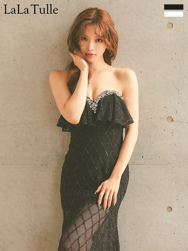 Angel R/エンジェルアール】バストフリル ビジュー ベアトップ