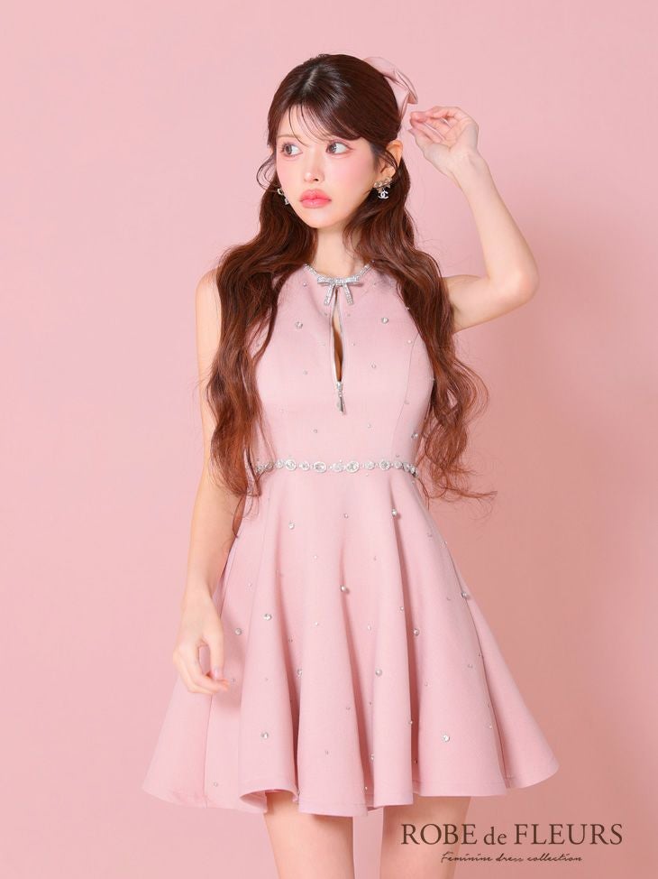 ROBEdeFLEURS/ローブドフルール】サマーツイード ジップデザイン