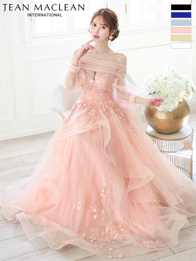 オフショルダー ロングドレス | LaLaTulle by Tika