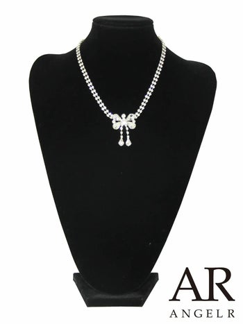 アクセサリー Angel R エンジェルアール リボンモチーフ エレガント キラキラ ネックレス