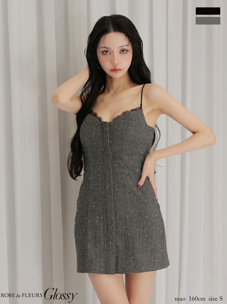 Glossy by ROBE de FLEURS/グロッシー】セクシー キャミソール