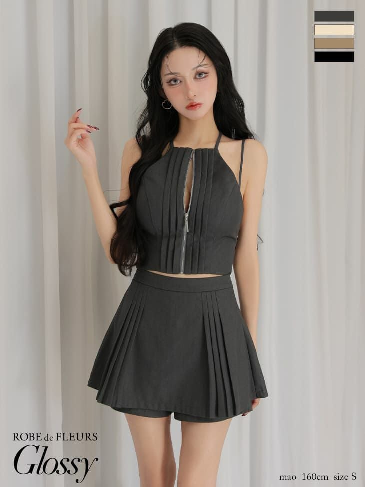 Glossy by ROBE de FLEURS/グロッシー】セクシー ホルターネック