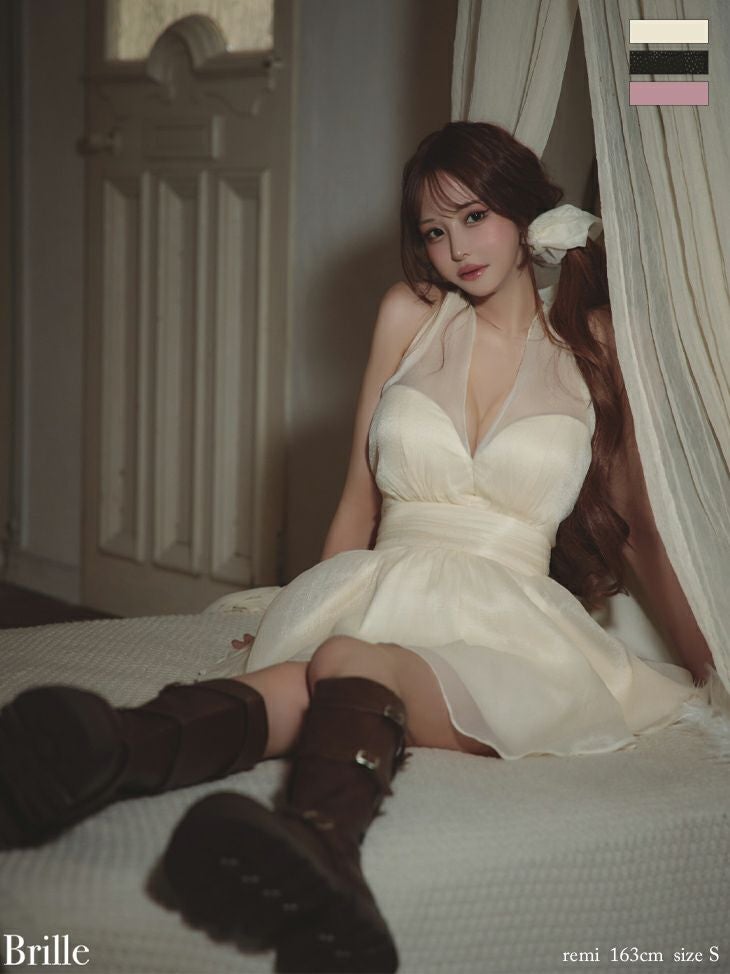 予約商品【2月下旬入荷予定】【Brille/ブリエ】ホルターネック バック