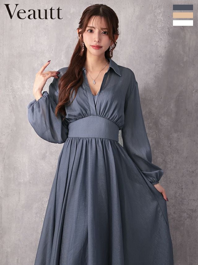 Veautt/ヴュート】2way 長袖 ショルダーカット アシンメトリー ジップ