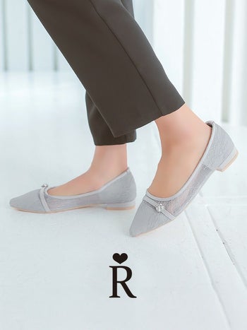 キャバヒール Rechercher ルシェルシェ サイドシアーデザイン ビジュー アーモンドトゥ パンプス