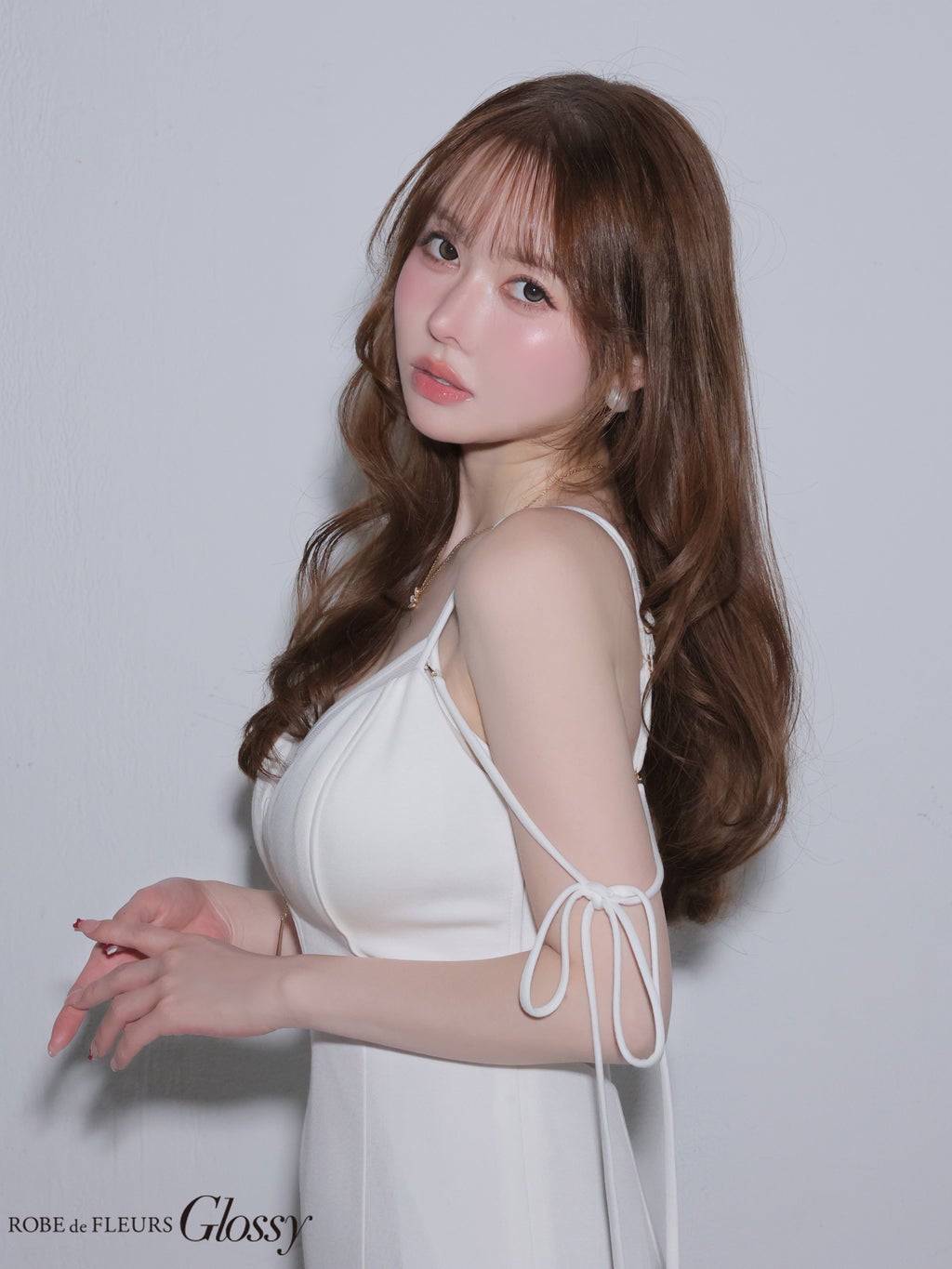 Glossy by ROBE de FLEURS/グロッシー】ジップデザイン シアーチュール