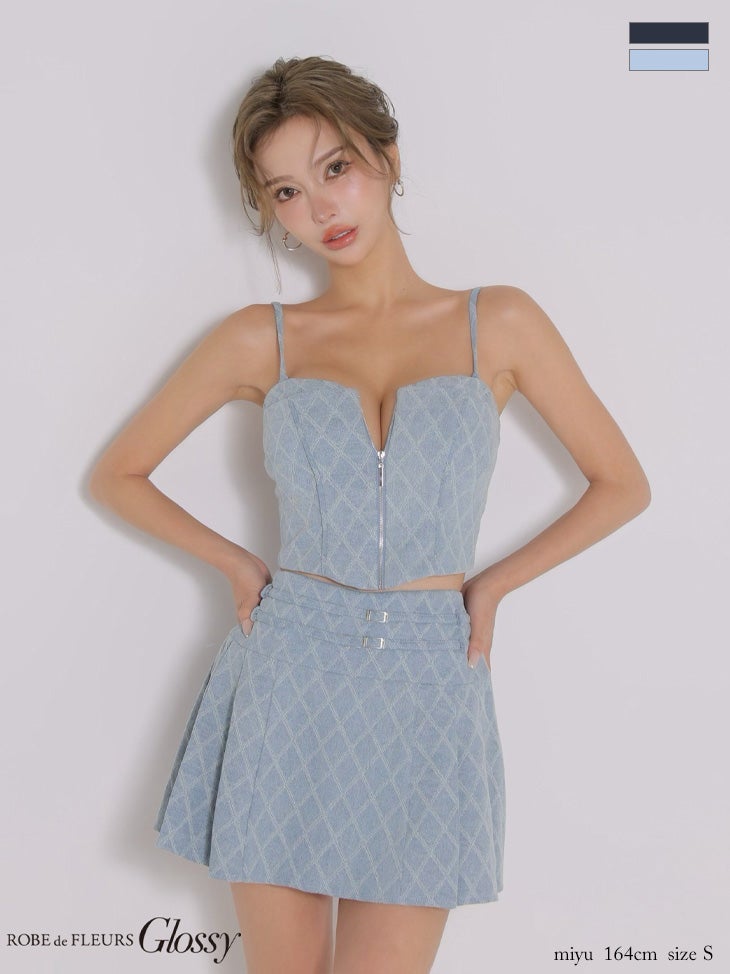 Glossy by ROBE de FLEURS/グロッシー】キャミソール セットアップ