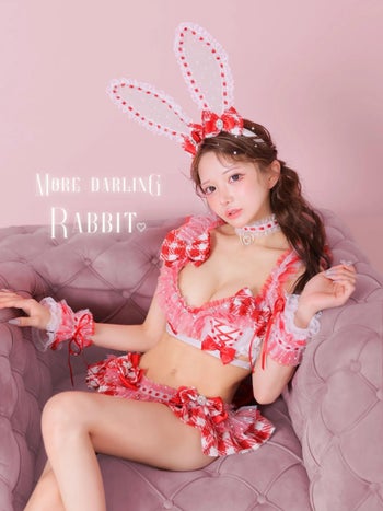 コスプレ 勝負下着 Deco Lingerie デコランジェリー ROBE de FLEURS ローブドフルール ニー チェック柄 ツイード フリル リボン ガーリー ランジェリー 6点セット 